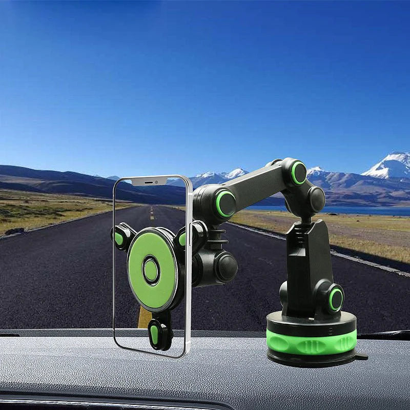 360Β° Gravity Car Phone Holder | Magnetic Auto-Lock Suction Mount β Universal Fit for All Smartphones.