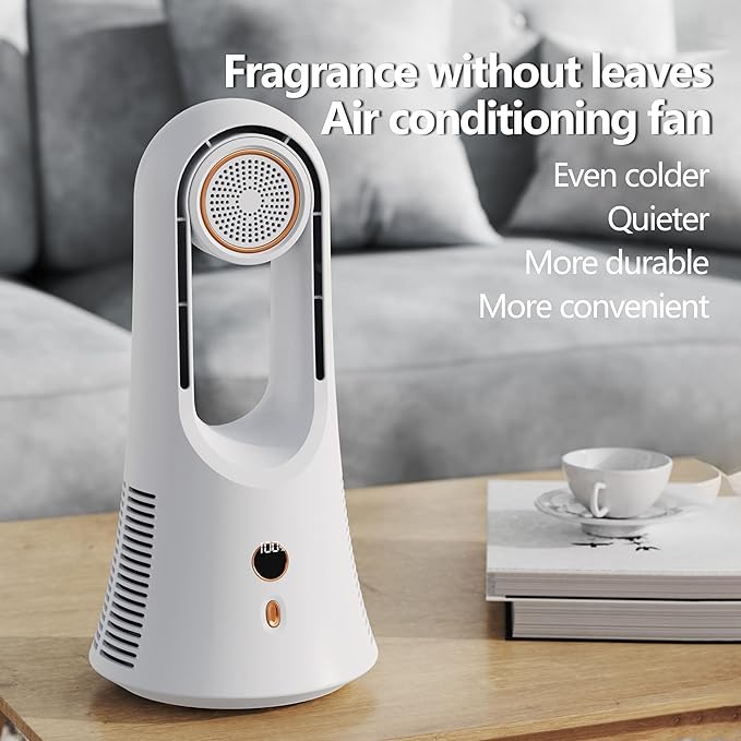 Portable Fragrance Cooling Fan – Handheld Aromatherapy Diffuser Fan, Rechargeable