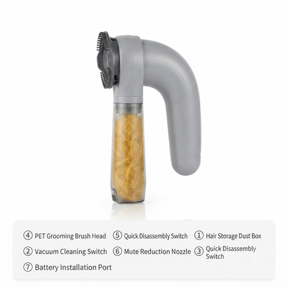 Electric Pet Hair Remover – Portable Vacuum Cleaner Brush for Cats & Dogs