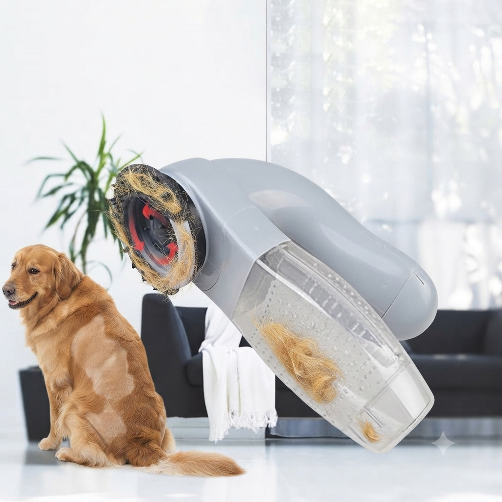 Electric Pet Hair Remover – Portable Vacuum Cleaner Brush for Cats & Dogs