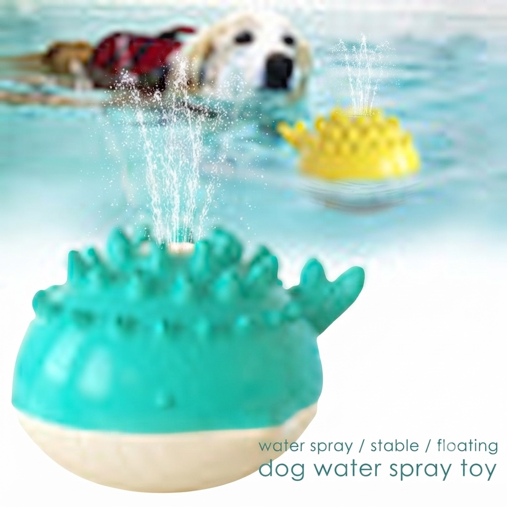Electric Floating Water Spray Dog Toy – Summer Swimming Pool Toy for Pets