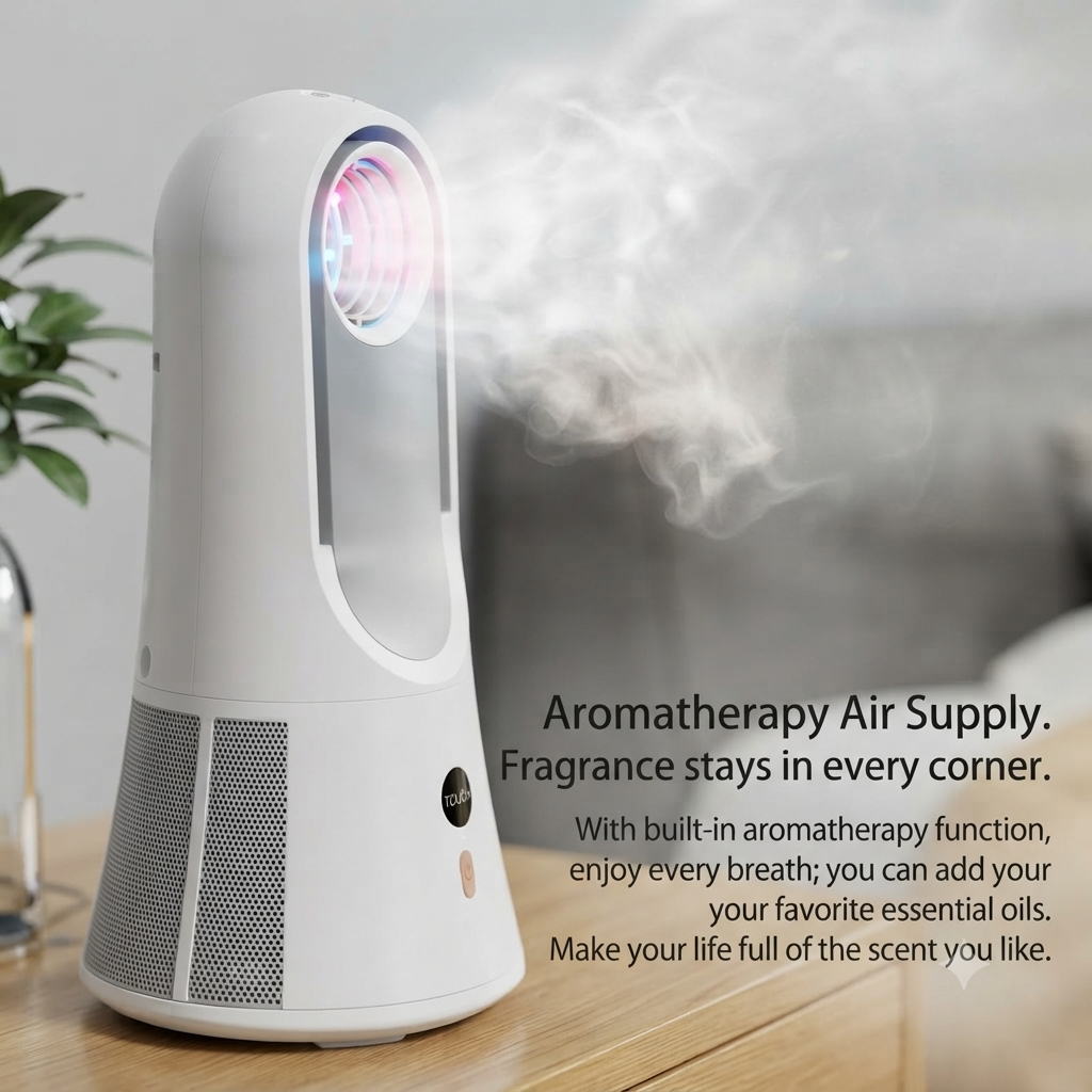 Portable Fragrance Cooling Fan – Handheld Aromatherapy Diffuser Fan, Rechargeable