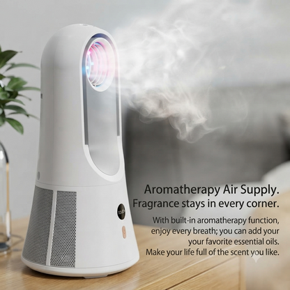 Portable Fragrance Cooling Fan – Handheld Aromatherapy Diffuser Fan, Rechargeable