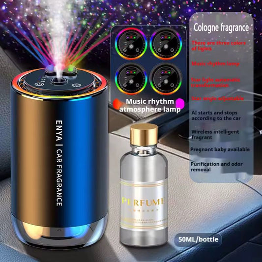 Car Air Purifier & Fragrance Diffuser – Aromatherapy Essential Oil Vent Clip, Odor Eliminator