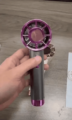 Portable Hurricane Handheld Fan – Rechargeable High-Speed Mini Cooling Fan