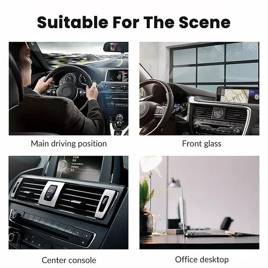 360° Gravity Car Phone Holder | Magnetic Auto-Lock Suction Mount – Universal Fit for All Smartphones.