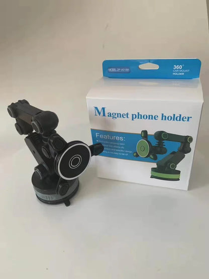 360° Gravity Car Phone Holder | Magnetic Auto-Lock Suction Mount – Universal Fit for All Smartphones.