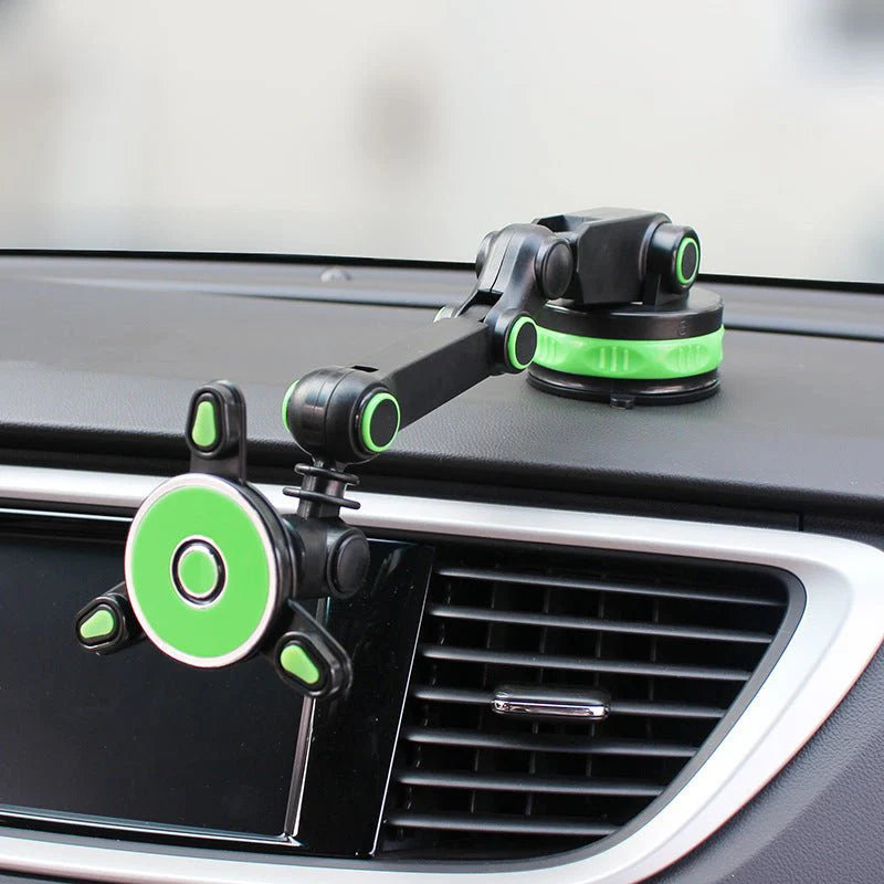 360° Gravity Car Phone Holder | Magnetic Auto-Lock Suction Mount – Universal Fit for All Smartphones.