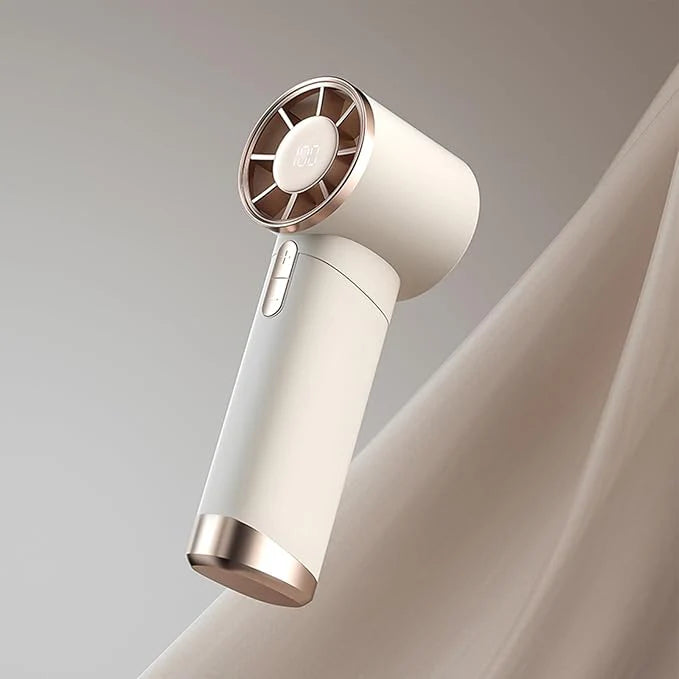 Portable Hurricane Handheld Fan – Rechargeable High-Speed Mini Cooling Fan
