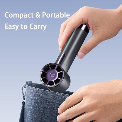 Portable Hurricane Handheld Fan – Rechargeable High-Speed Mini Cooling Fan